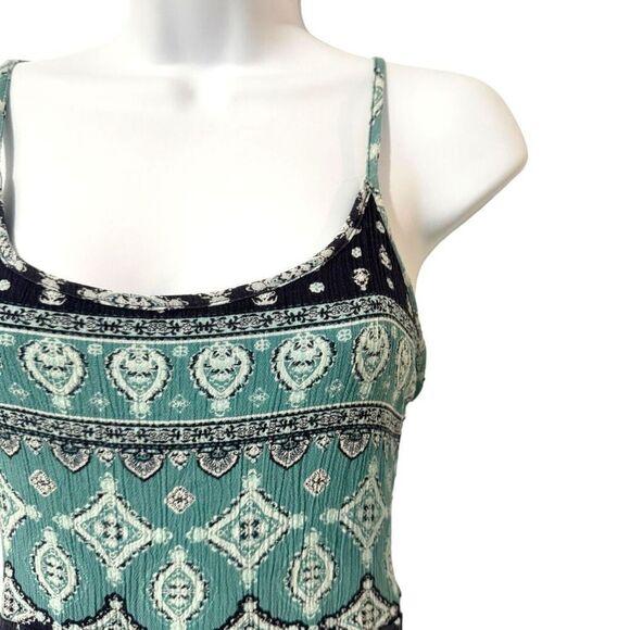 Pink Republic Smocked-Back Woven Maxi Dress Patterned Juniors Size Medium - Picture 3 of 9